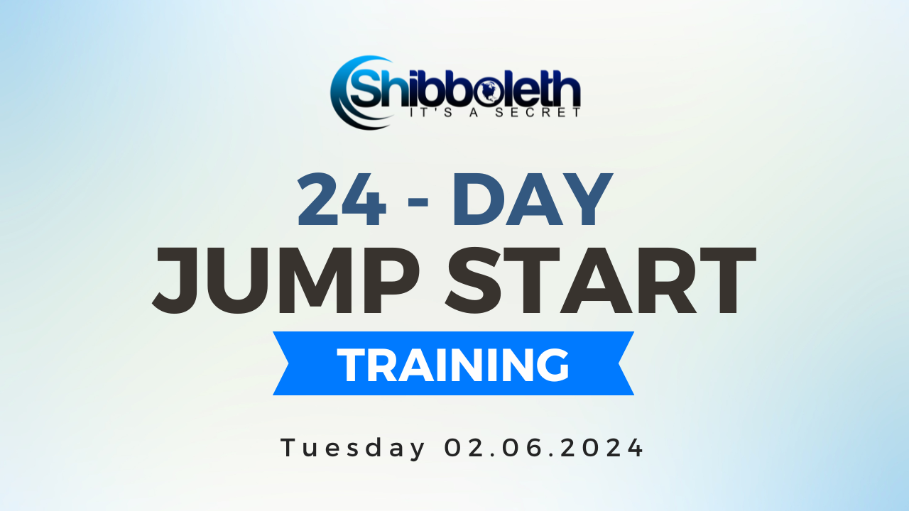 24-Day Jump Start Training ~ Tuesday February 06, 2024