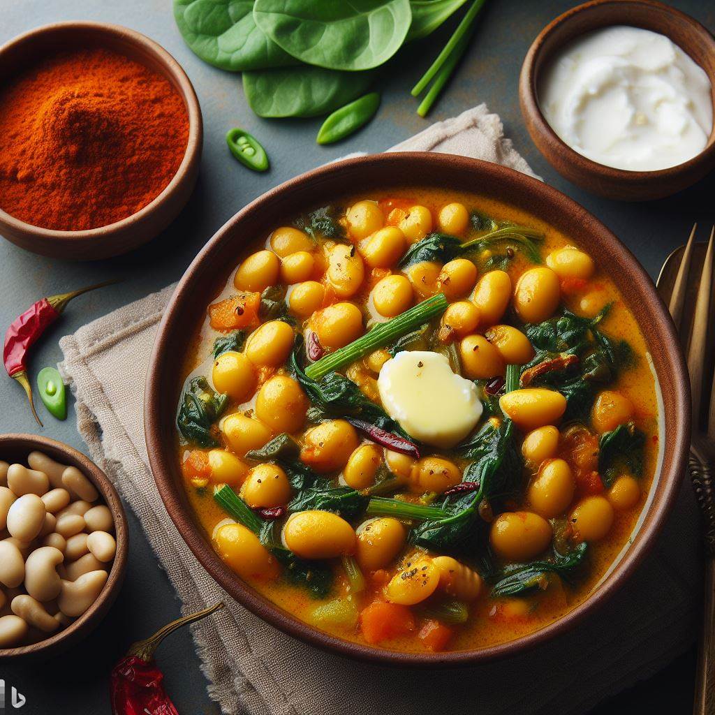 Butterbean and Spinach Curry with Ghee Faithfully Fit