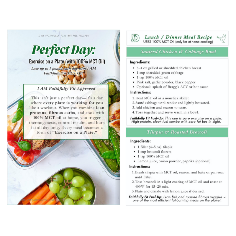 I AM Faithfully Fit: MCT Oil Recipes & PRAY Challenge Book