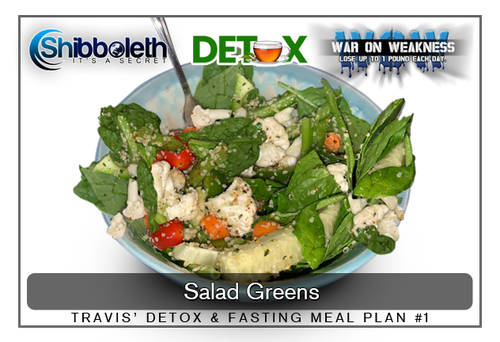 š„ TRAVISā DETOX & FASTING MEAL PLAN #1 - SALAD GREENS