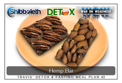 TRAVIS’ DETOX & FASTING MEAL PLAN #2 ~ Hemp Bar – Only $2.99!