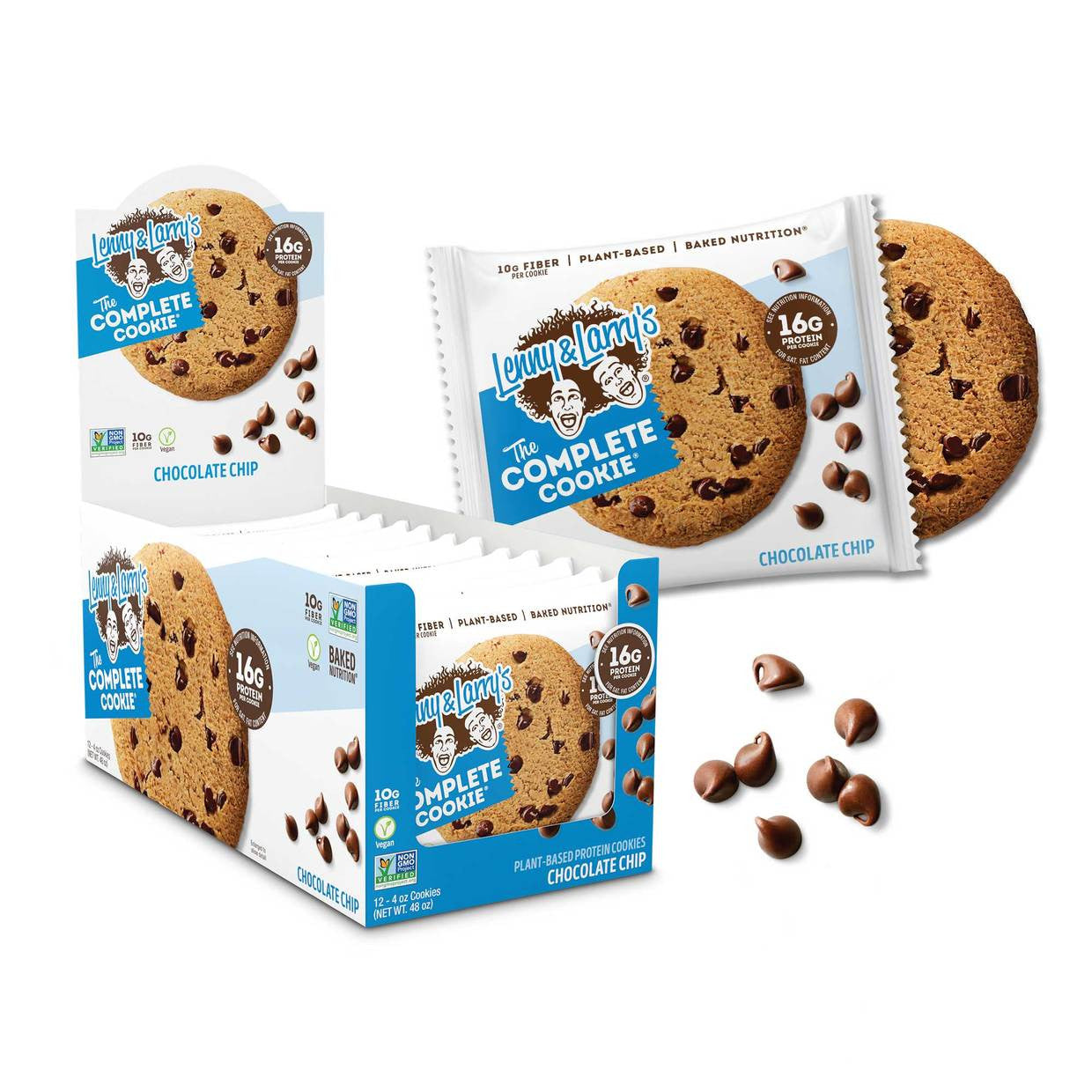 Lenny & Larry's Complete Chocolate Chip Cookies (12x4 Oz)-1